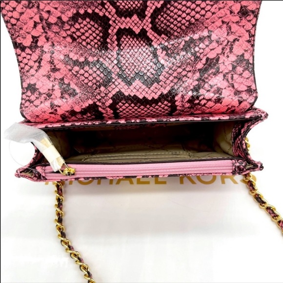 Michael Kors Rose Small Flap Crossbody Clutch - Picture 5 of 8